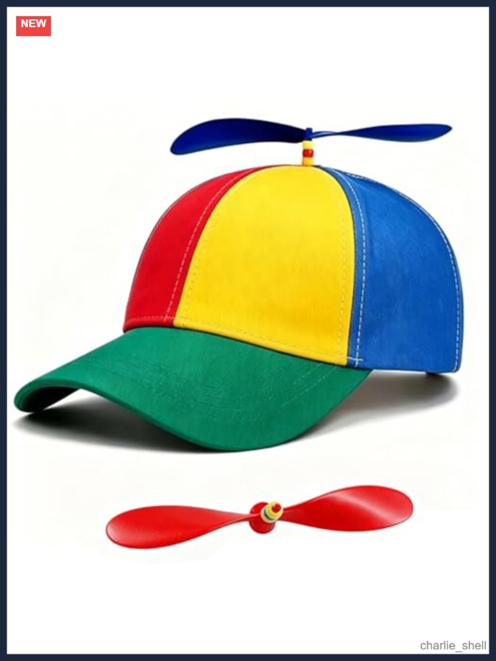 Propeller Hat Adult Baseball Cap Funny Helicopter Spinny Party Outdoor